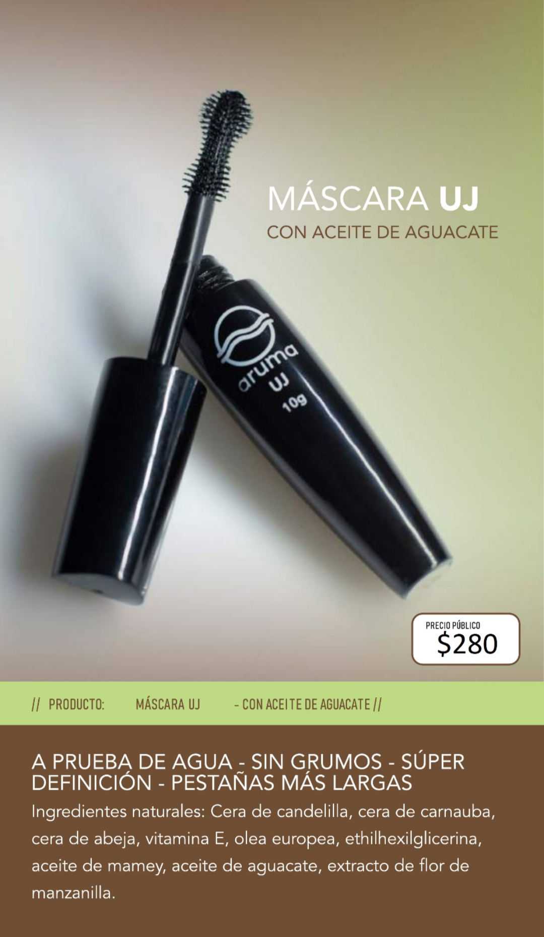 Máscara para Pestañas "UJ"
